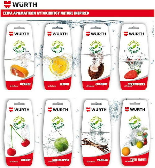 Wurth Car Air Freshener Tab Pendand Nature Inspired Cherry