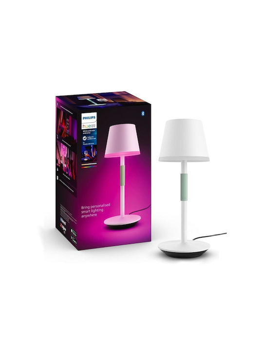 Philips Μεταλλικό Πορτατίφ με Λευκό Καπέλο και Βάση
