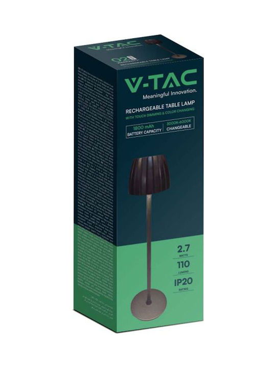 V-TAC Metal Lampă de masă LED cu Abajur Negru și Bază