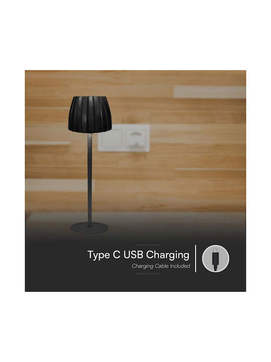 V-TAC Metal Lampă de masă LED cu Abajur Negru și Bază