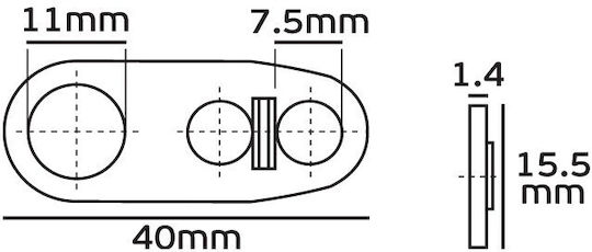 VK Lighting Montageaufhängung für Leuchten Weiß 52150-013643