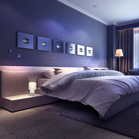 Grundig Metall Tischlampe für Fassung E27 mit Weiß Schirm und Basis