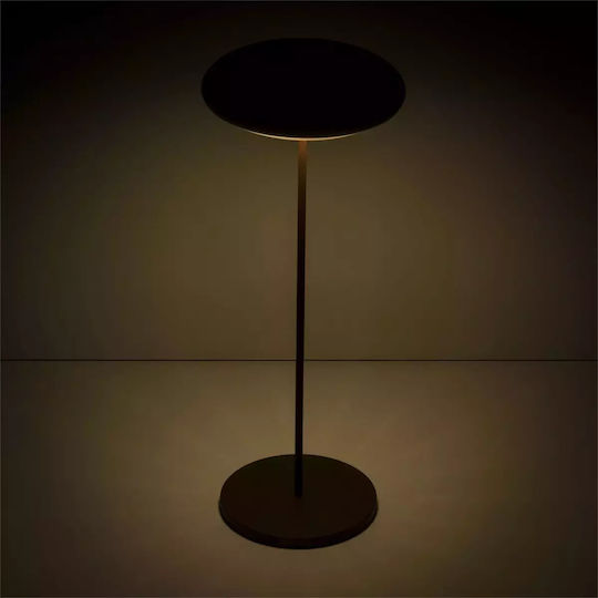 Ready NUVOLA Metal Table Lamp LED with Black Shade and Base