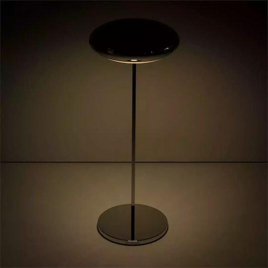Ready Broggi Nuvola Metal Table Lamp LED with Gray Shade and Base