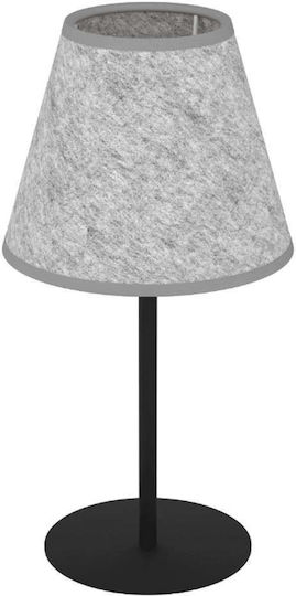 Eglo Metal Table Lamp for Socket E27 with Gray Shade and Base