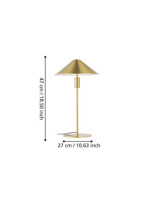 Eglo Table Lamp LED with Yellow Shade and Base