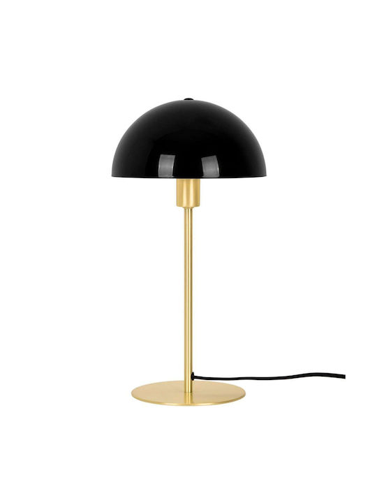 Nordlux Ellen Metal Table Lamp for Socket E14 with Black Shade and Gold Base