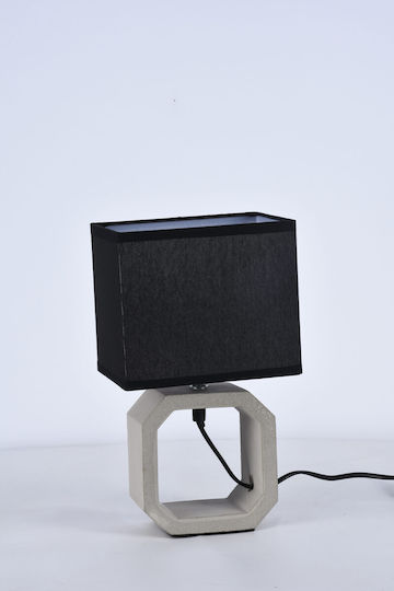 ARlight TLC Ceramic Table Lamp for Socket E14 with Black Shade and Gray Base