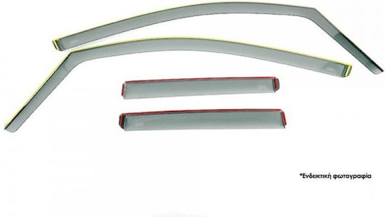 DGA Set deflectoare de vânt Dark Fime pentru Seat Leon 4buc
