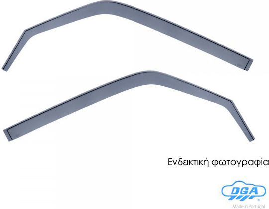 DGA Set of Windbreakers Front Car Dark Fime for Toyota Land Cruiser 1996-2002 2pcs