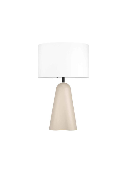Eglo Ceramic Table Lamp for Socket E27 with Beige Shade and Base