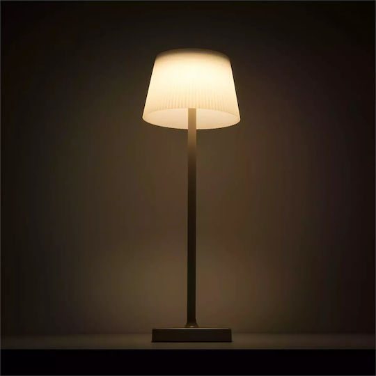 Century Lampă de masă LED cu Abajur Maro și Bază