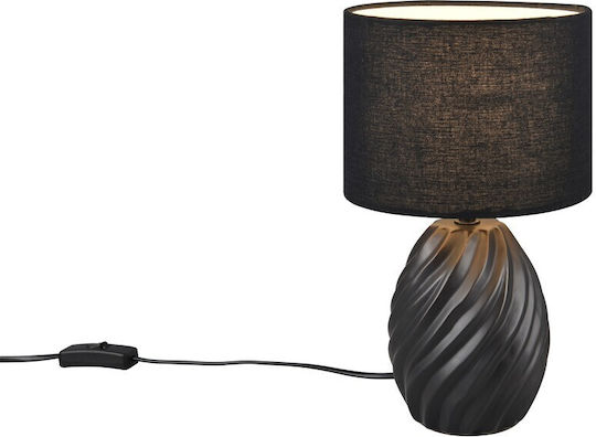 Trio Lighting Керамична Настолна лампа за Цокъл E14 LED с Черен Абажур и Основа Trio Lighting Керамична Настолна лампа за Цокъл E14 LED с Черен Абажур и Основа