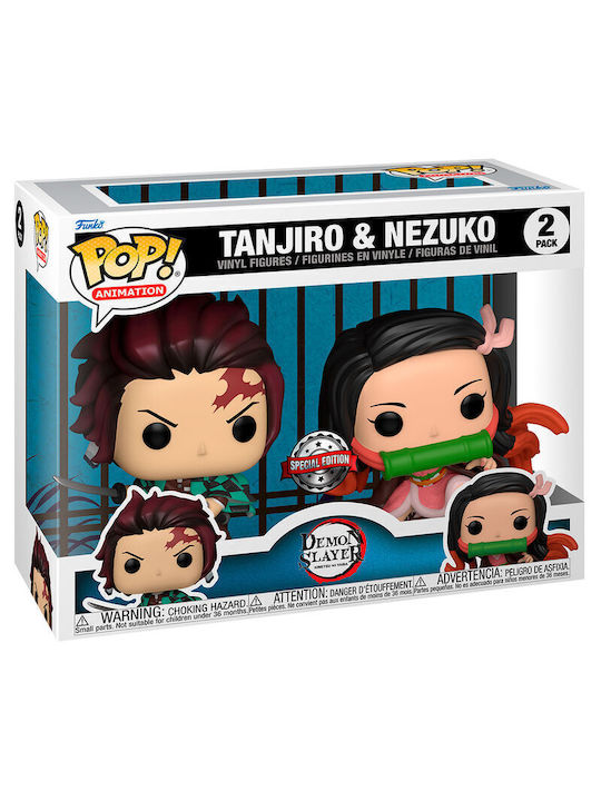 Funko Pop! Animation: Demon Slayer - Tanjiro & Nezuko 2-Pack Special Edition