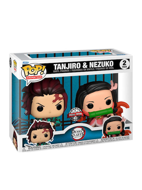 Funko Pop! Animation: Tanjiro & Nezuko 2-Pack Special Edition 2τμχ Funko Pop! Animation: Tanjiro & Nezuko 2-Pack Special Edition 2τμχ
