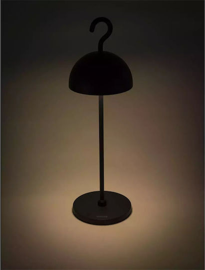 Sompex Metal Table Lamp LED with Black Shade and Base