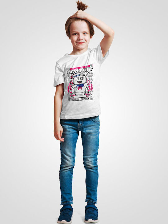 Παιδικό T-shirt White Stay Puft Marshmallowman