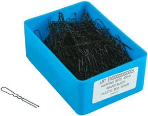 Various Απλά Τσιμπιδάκια Μαλλιών Μαύρα 5.6cm 250gr