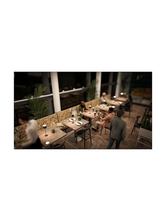 Securit Felina Outdoor Floor Lamp with Warm White Light IP54 Black