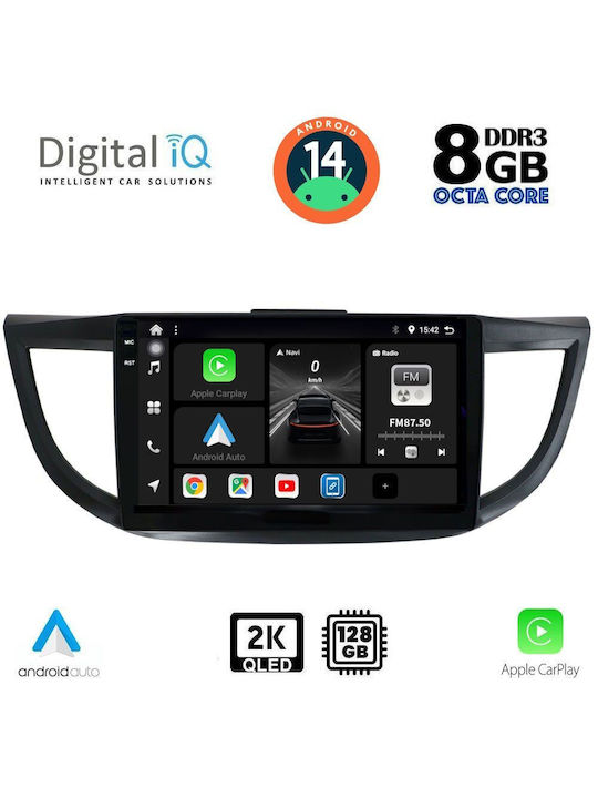 Digital IQ Sistem Audio Auto pentru Honda CR-V - Comerț electronic 2013-2017 (Bluetooth/USB/AUX/WiFi/GPS/Apple-Carplay/Android-Auto) cu Ecran Tactil 10"