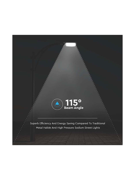 V-TAC Εξωτερικό Φωτιστικό LED Δρόμου 50W με Φυσικό Λευκό Φως IP65 Γκρι