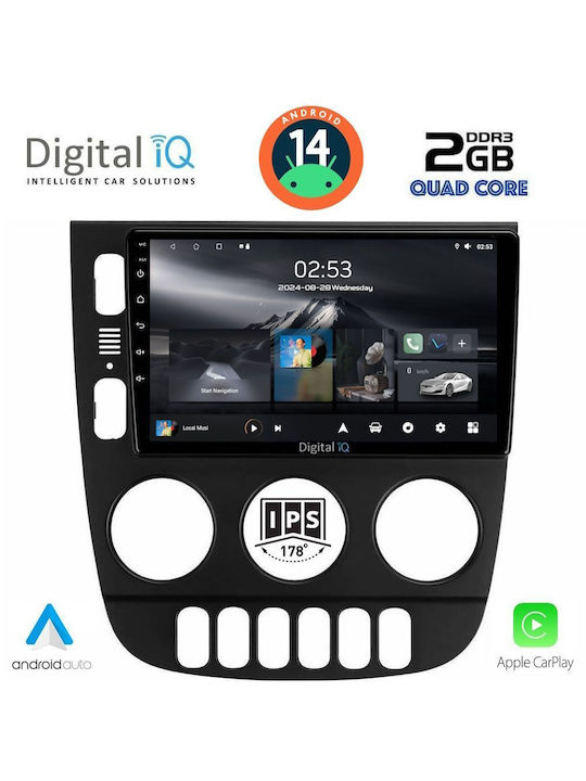 Digital IQ Car Audio System for Mercedes-Benz ML 2002-2005 (Bluetooth/USB/AUX/WiFi/GPS/Apple-Carplay/Android-Auto) with Touch Screen 9"