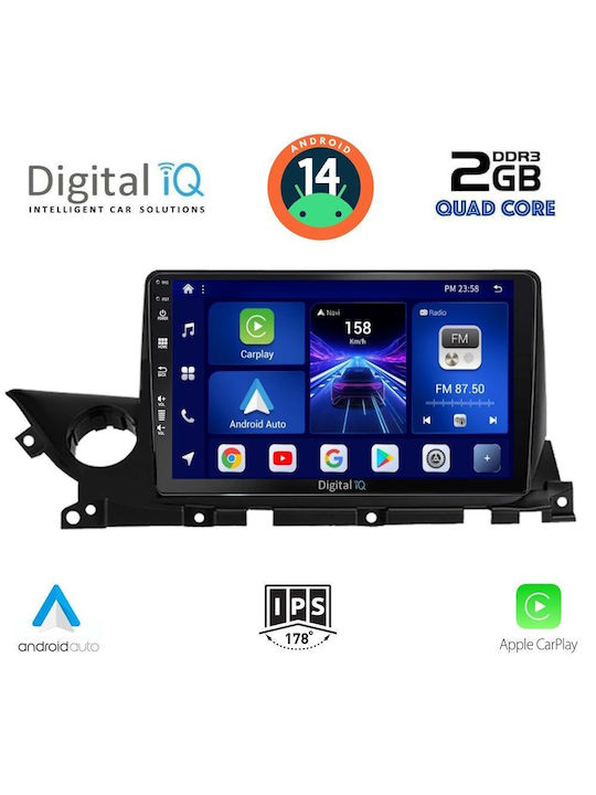 Digital IQ Car Audio System for Mazda 6 2021 (Bluetooth/USB/AUX/WiFi/GPS/Apple-Carplay/Android-Auto) with Touch Screen 9"