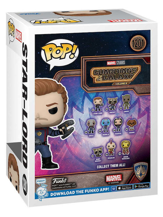 Funko Поп! Marvel: Пазители на галактиката - Star-Lord 1201 Люлееща се глава