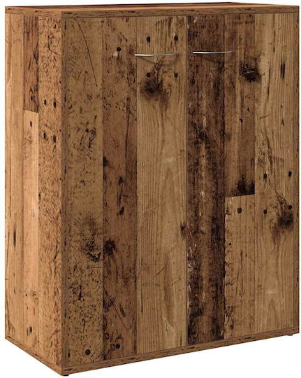 Мебели за съхранение дървен Кафяв 60x30x75см