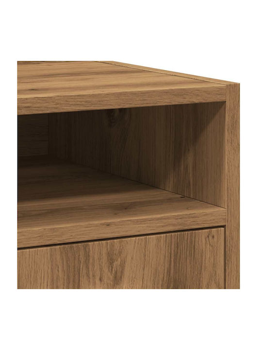 Office Storage Chipboard Cabinet Coffee L33xW38xH60cm