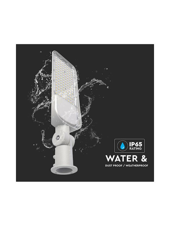 V-TAC Außenstehlampe LED Straße 100W mit Natürliches Weiß Licht IP65 Weiß