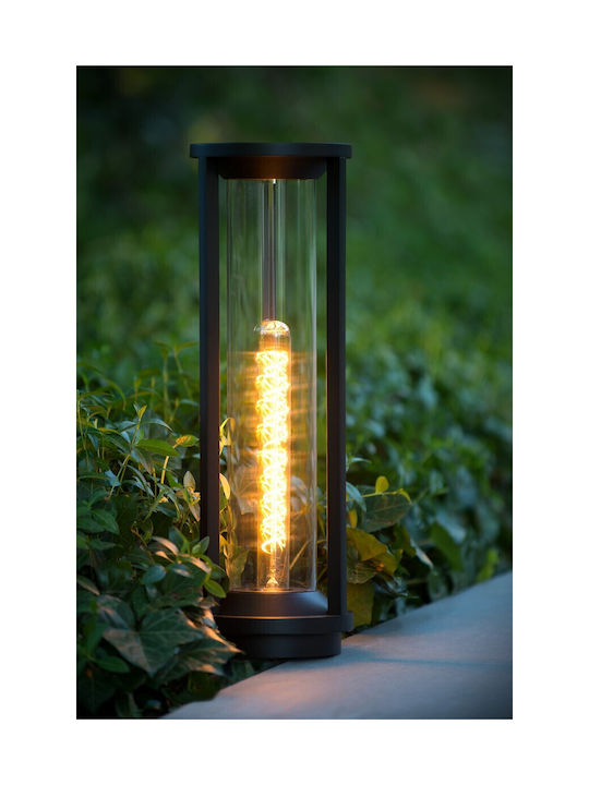 Lucide Lightning Φωτιστικό Κολωνάκι Εξωτερικού Χώρου 15W IP65 για Ντουί E27 Μαύρο