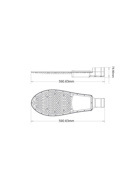 Aca LED Road Lamp 150W 150x40cm Aca LED Road Lamp 150W 150x40cm
