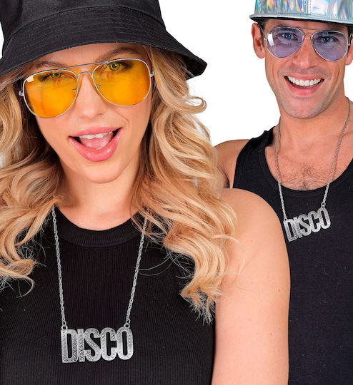 Accessory Necklace Silver Chain Disco 65 Cm