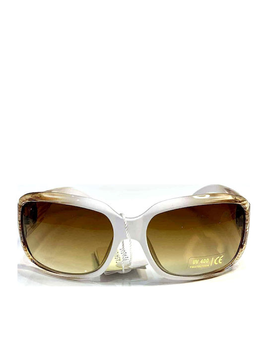 Woman's Fashion Ochelari de soare Transparent cu Cadru & Maro Lentilă Woman's Fashion Ochelari de soare Transparent cu Cadru & Maro Lentilă