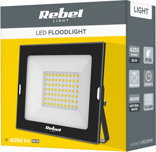 Wasserdicht LED Flutlicht 50W Natürliches Weiß 4000K IP65