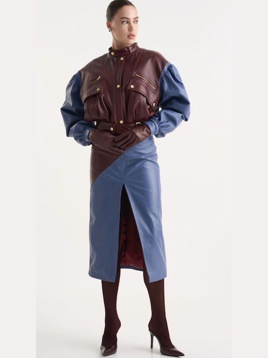 Studio 83 Jacket Bomber Baby Blue, Bordeaux