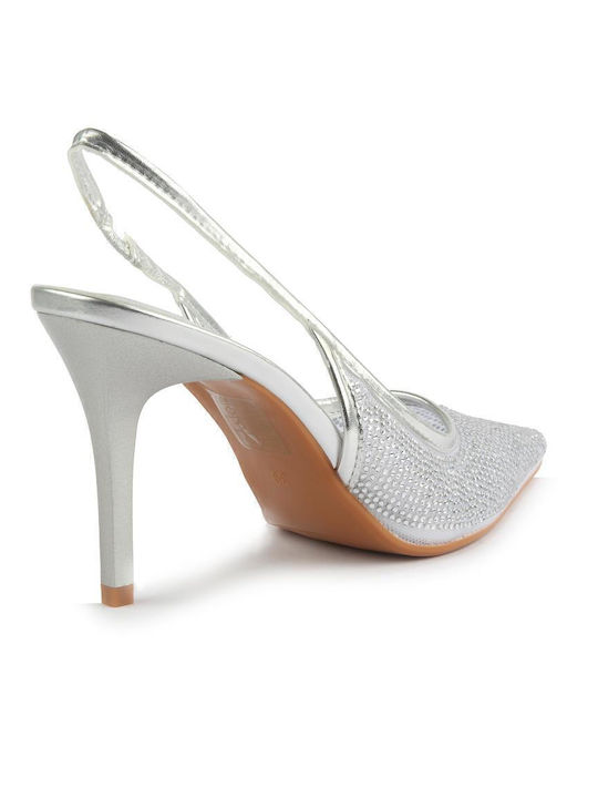 Heels with Silver Stiletto Heel