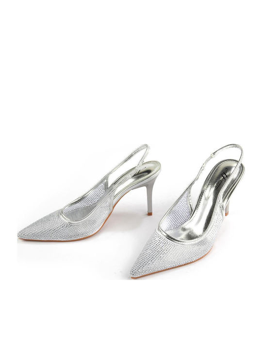 Heels with Silver Stiletto Heel