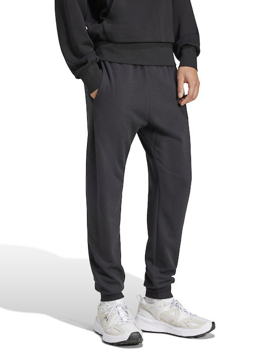 French Terry Sweatpants with Elastic Black