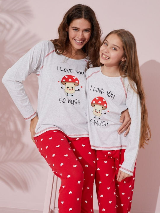 Sexen Winter Women's Pyjama Set Red