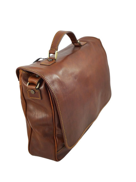 Mybag Leather Men's Briefcase Tabac Brown