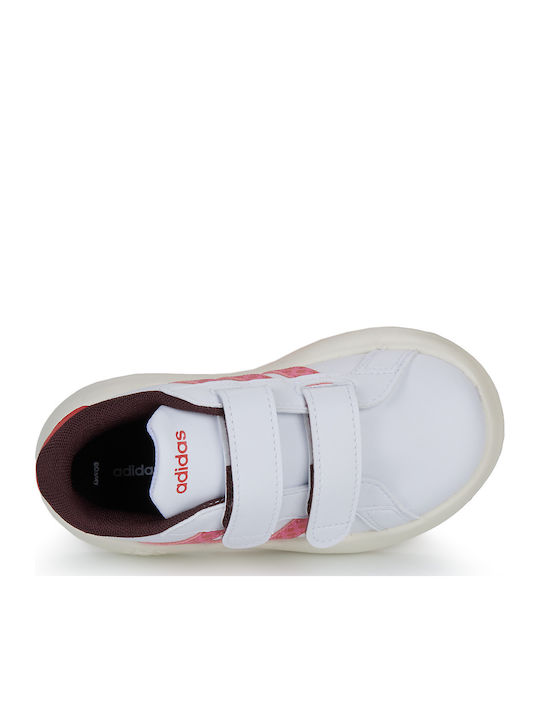 GRAND COURT Παιδικά Sneakers με Σκρατς Λευκά