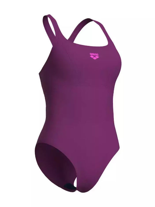 Arena Solid Women's One Piece Competition Swimsuit Purple