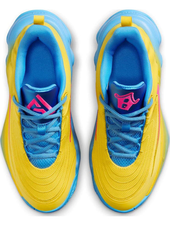 Giannis Immortality 4 Kids Sports Shoes Basketball with Laces Yellow