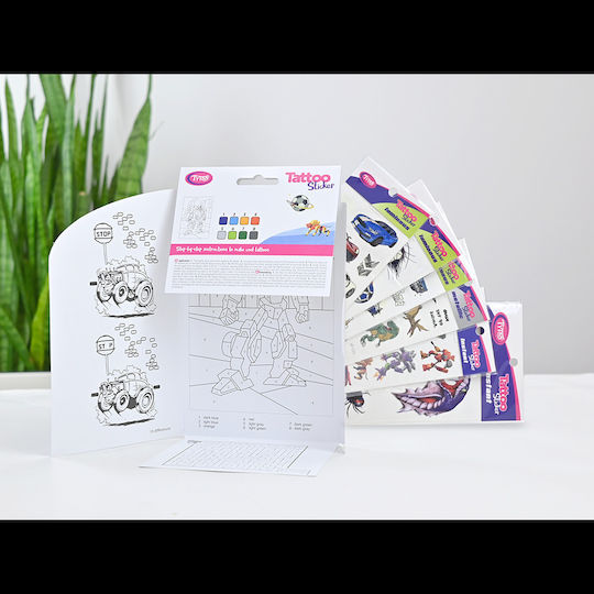 Set mit 40 temporären Klebetattoos für Jungen Tytoo Kopxx1800013 Initial