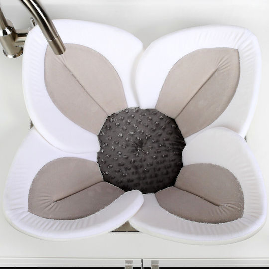 BloomingBath Бяла подложка за вана за бебе