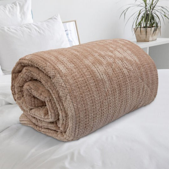 Lino Home Κουβερτοπάπλωμα Υπέρδιπλο 220x240εκ. Stacy Σωμόν 800 GSM