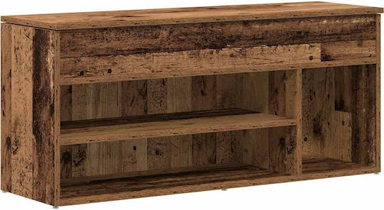 Έπιπλο Εισόδου με Παπουτσοθήκη Καφέ 102x30.5x45εκ.