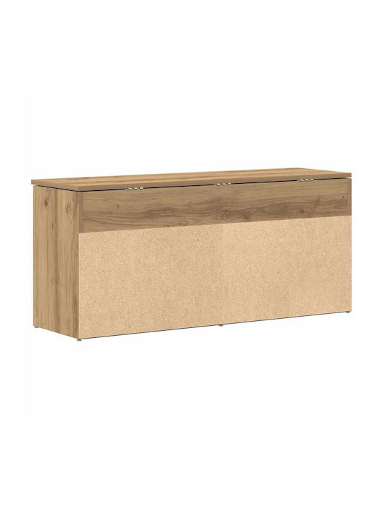Мебел За Антре с Шкаф За Обувки Кафяв 102x30.5x45см